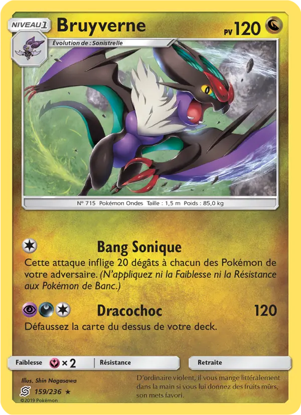 Scan HD carte Pokémon Bruyverne 159/236 — Harmonie des Esprits