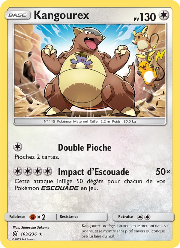 Scan HD carte Pokémon Kangourex 163/236 — Harmonie des Esprits