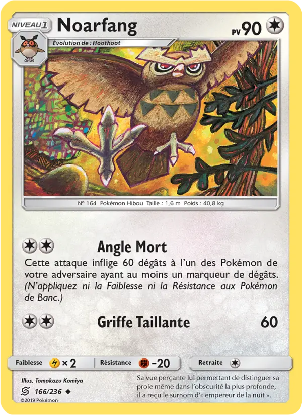 Scan HD carte Pokémon Noarfang 166/236 — Harmonie des Esprits