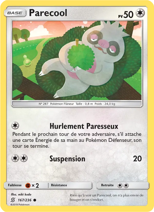 Scan HD carte Pokémon Parecool 167/236 — Harmonie des Esprits