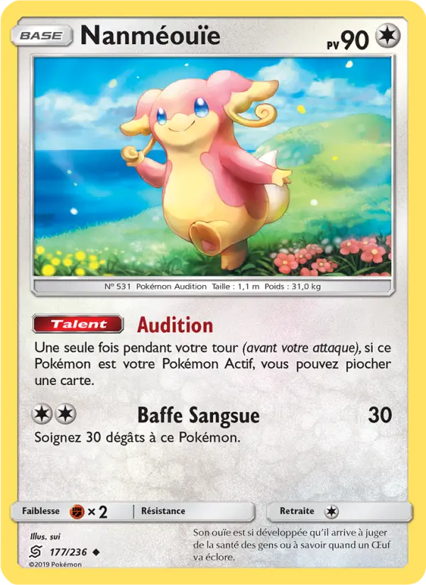 Scan HD carte Pokémon Nanméouïe 177/236 — Harmonie des Esprits