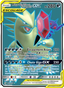 Carte Pokemon Méga-Ténéfix et Tyranocif GX 225/236 Harmonie des Esprits