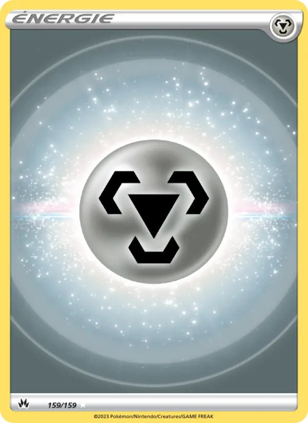 Scan HD carte Pokémon Énergie Métal 159/159 — Zénith Suprême