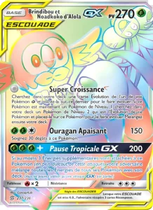 Carte Pokemon Brindibou et Noadkoko d’Alola GX 237/236 Harmonie des Esprits