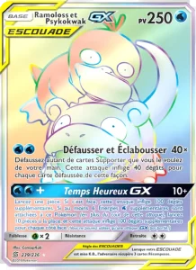 Carte Pokemon Ramoloss et Psykokwak GX 239/236 Harmonie des Esprits
