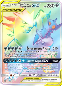 Carte Pokemon Méga-Ténéfix et Tyranocif GX 245/236 Harmonie des Esprits