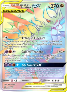 Carte Pokemon Carchacrok et Giratina GX 247/236 Harmonie des Esprits
