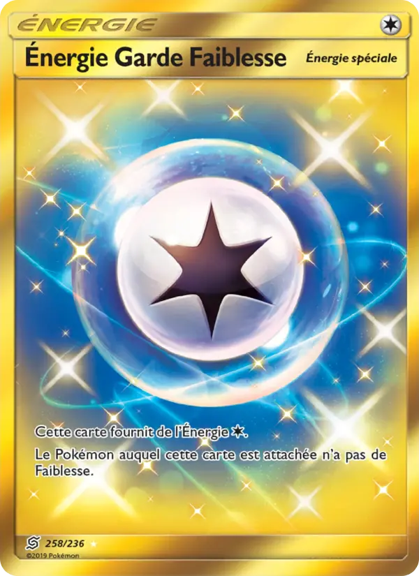 Scan HD carte Pokémon Énergie Garde Faiblesse 258/236 — Harmonie des Esprits