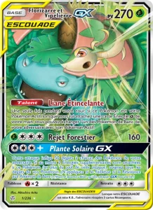 Carte Pokémon Florizarre et Vipélierre GX 1/236