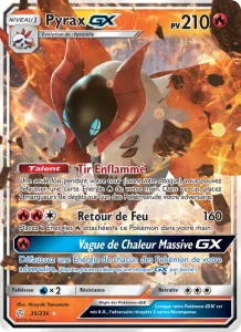 Carte Pokemon Pyrax GX 35/236 Éclipse Cosmique