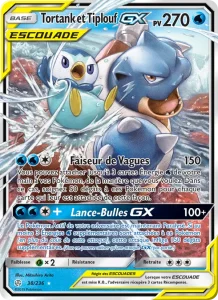 Carte Pokemon Tortank et Tiplouf GX 38/236 Éclipse Cosmique