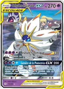 Carte Pokemon Solgaleo et Lunala GX 75/236 Éclipse Cosmique