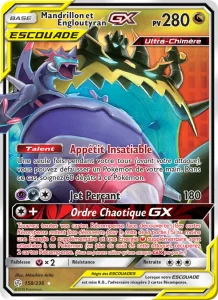 Carte Pokemon Mandrillon et Engloutyran GX 158/236 Éclipse Cosmique