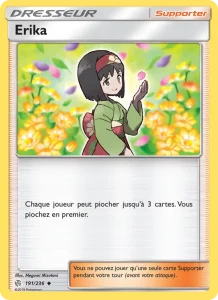 Carte Pokemon Erika 191/236 Éclipse Cosmique