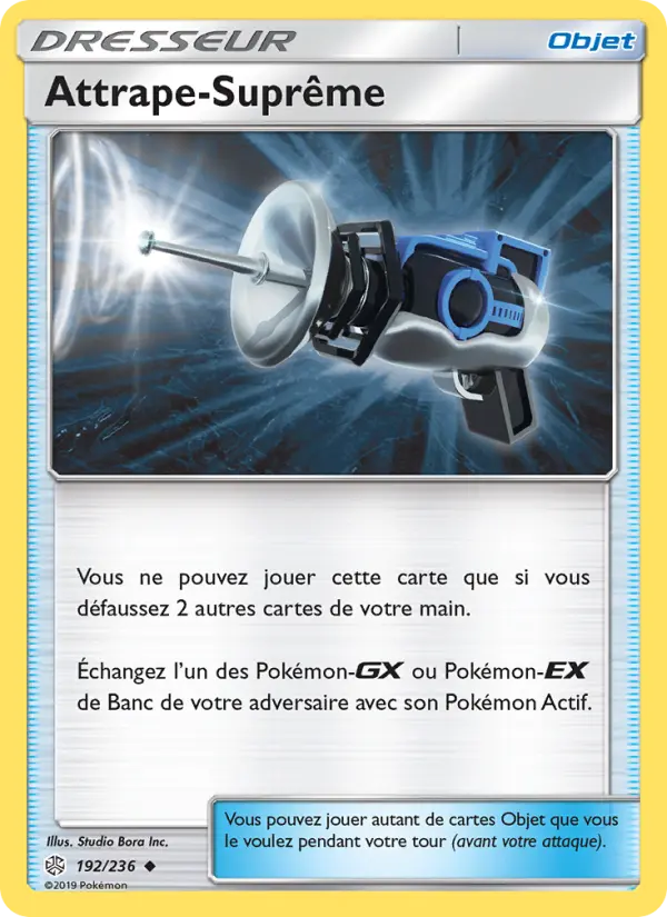 Scan HD carte Pokémon Attrape-Suprême 192/236 — Éclipse Cosmique