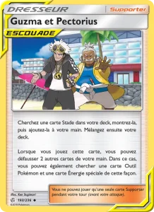Carte Pokemon Guzma et Pectorius 193/236 Éclipse Cosmique
