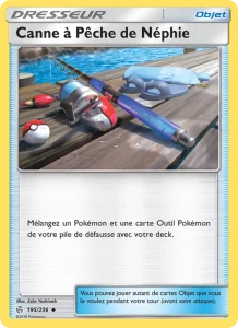 Carte Pokemon Canne à Pêche de Néphie 195/236 Éclipse Cosmique