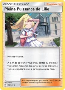 Carte Pokemon Pleine Puissance de Lilie 196/236 Éclipse Cosmique