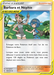 Carte Pokemon Barbara et Néphie 198/236 Éclipse Cosmique