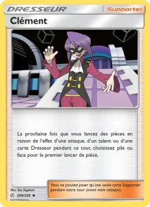 Carte Pokemon Clément 208/236 Éclipse Cosmique