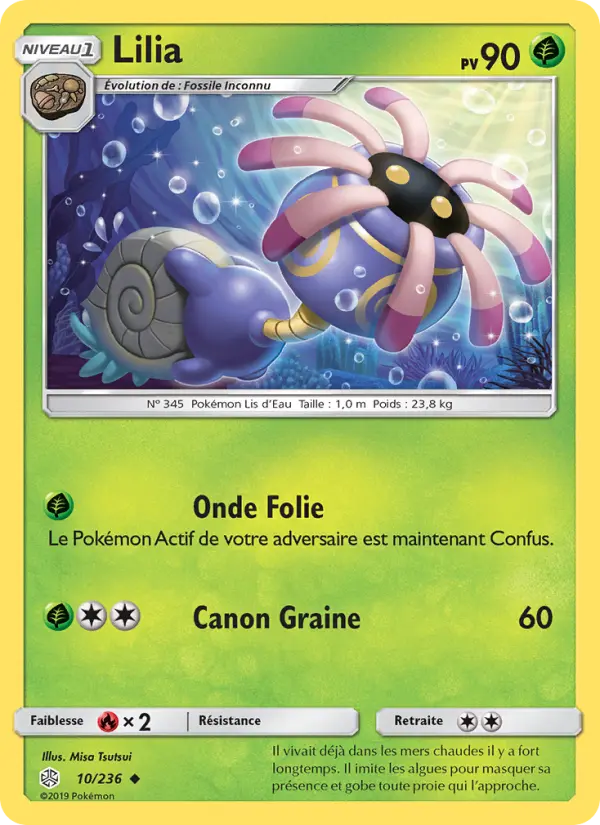 Scan HD carte Pokémon Lilia 10/236 — Éclipse Cosmique