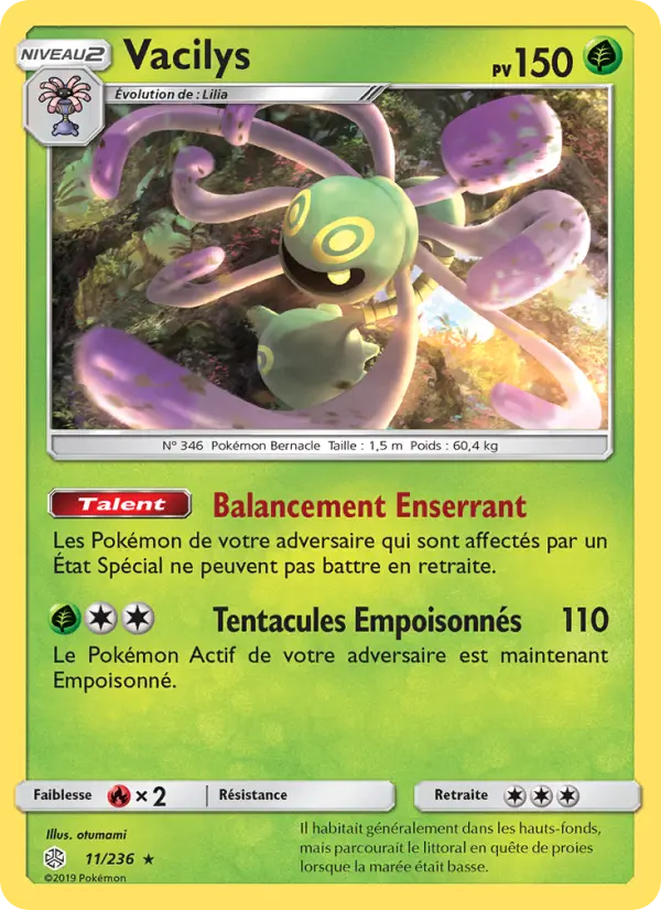 Scan HD carte Pokémon Vacilys 11/236 — Éclipse Cosmique