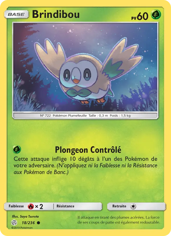 Scan HD carte Pokémon Brindibou 18/236 — Éclipse Cosmique