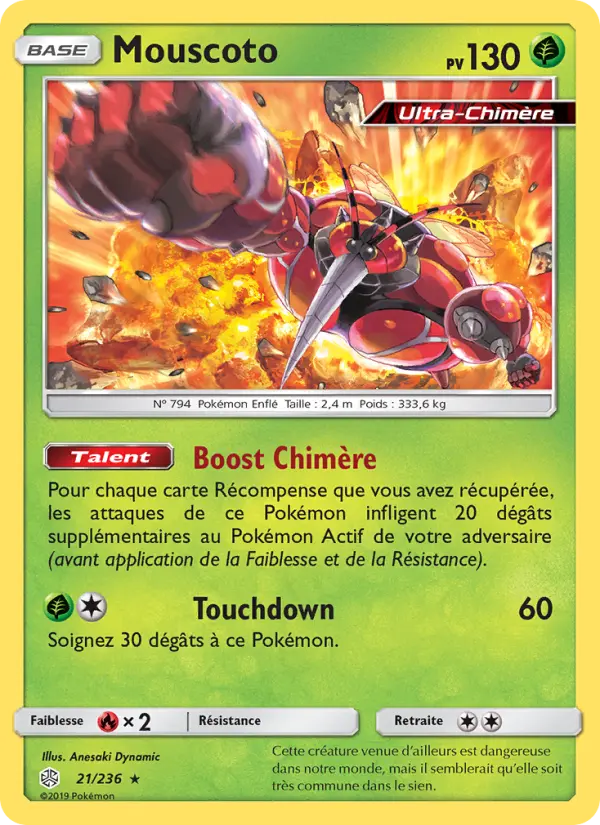 Scan HD carte Pokémon Mouscoto 21/236 — Éclipse Cosmique