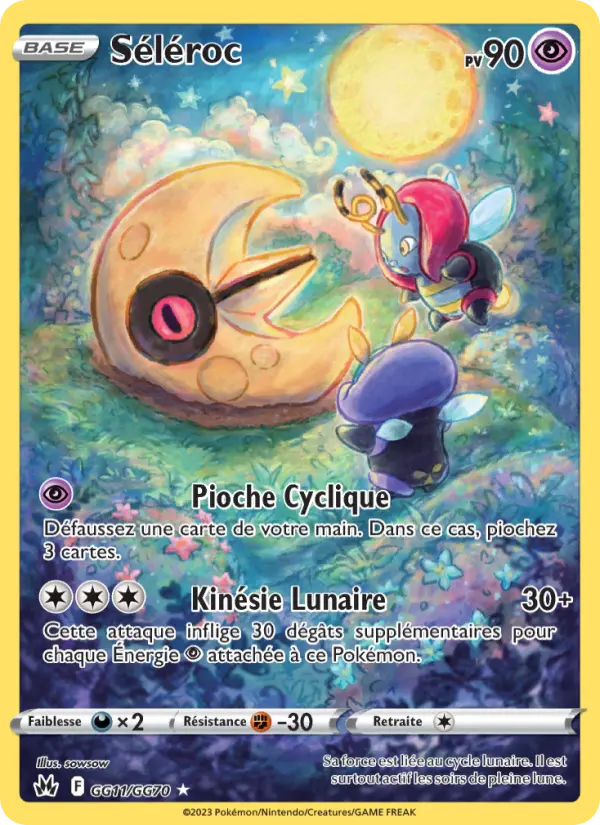 Scan HD carte Pokémon Séléroc GG11/159 — Zénith Suprême