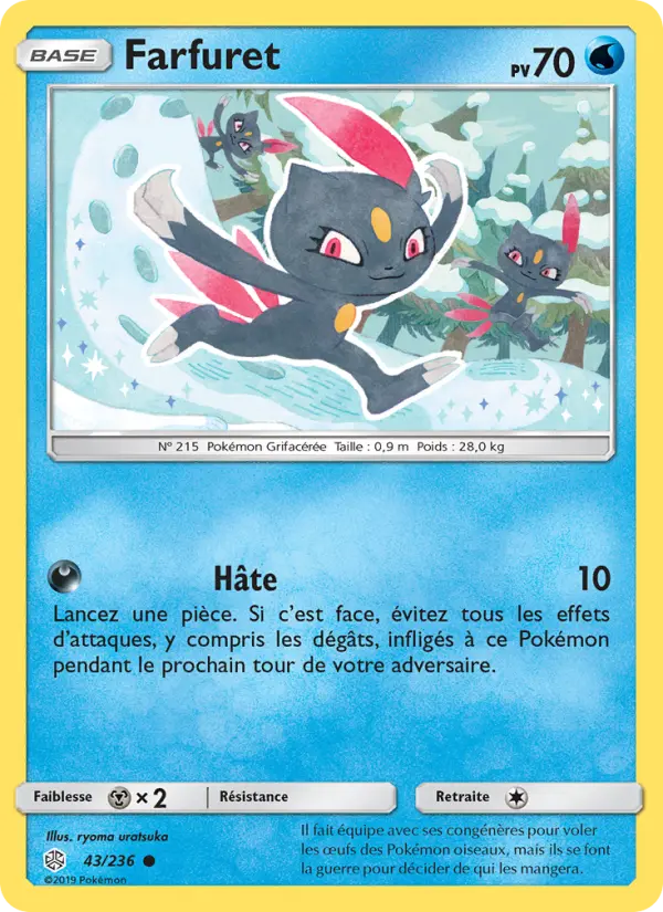 Scan HD carte Pokémon Farfuret 43/236 — Éclipse Cosmique