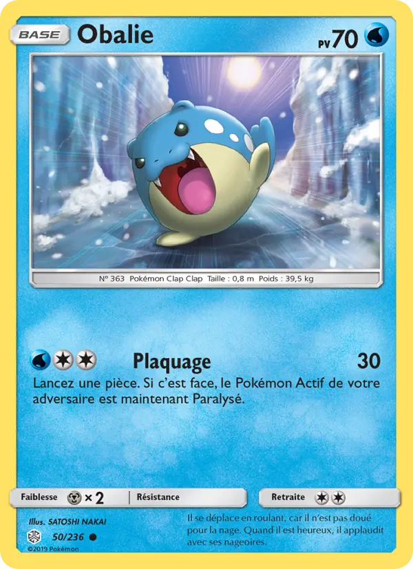 Scan HD carte Pokémon Obalie 50/236 — Éclipse Cosmique