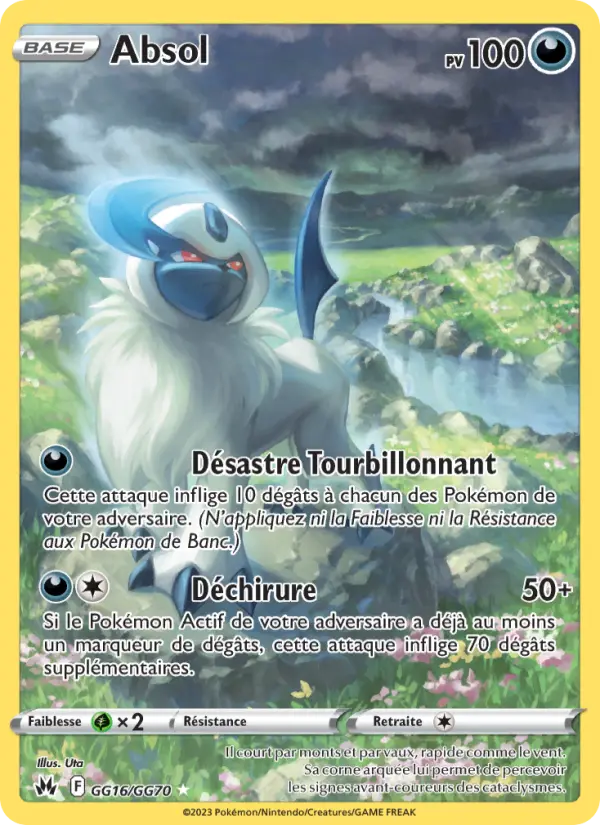 Scan HD carte Pokémon Absol GG16/159 — Zénith Suprême