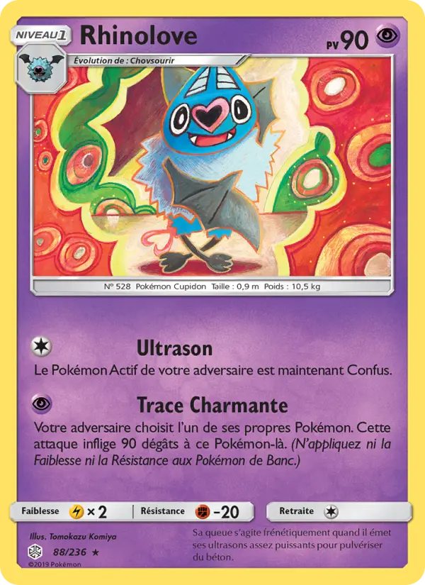 Scan HD carte Pokémon Rhinolove 88/236 — Éclipse Cosmique