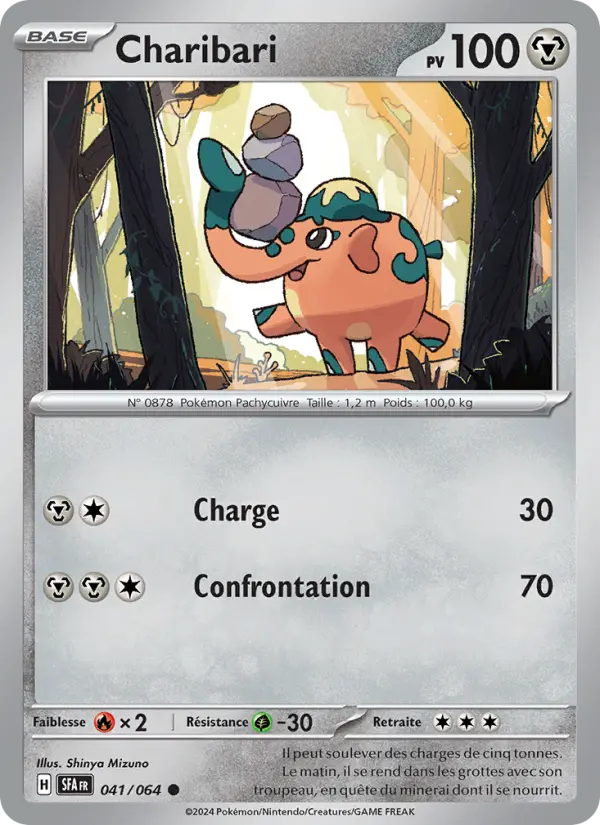 Scan HD carte Pokémon Charibari 041/64 — Fable Nébuleuse