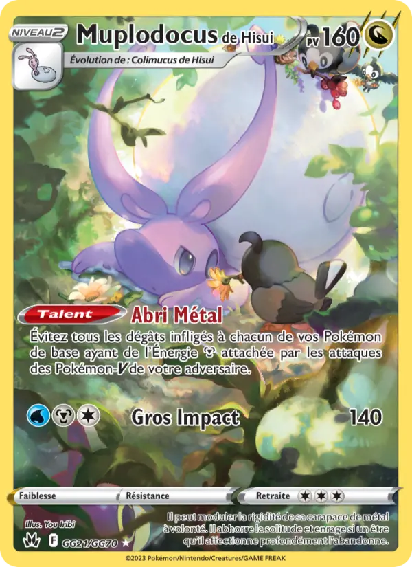 Scan HD carte Pokémon Muplodocus de Hisui GG21/159 — Zénith Suprême