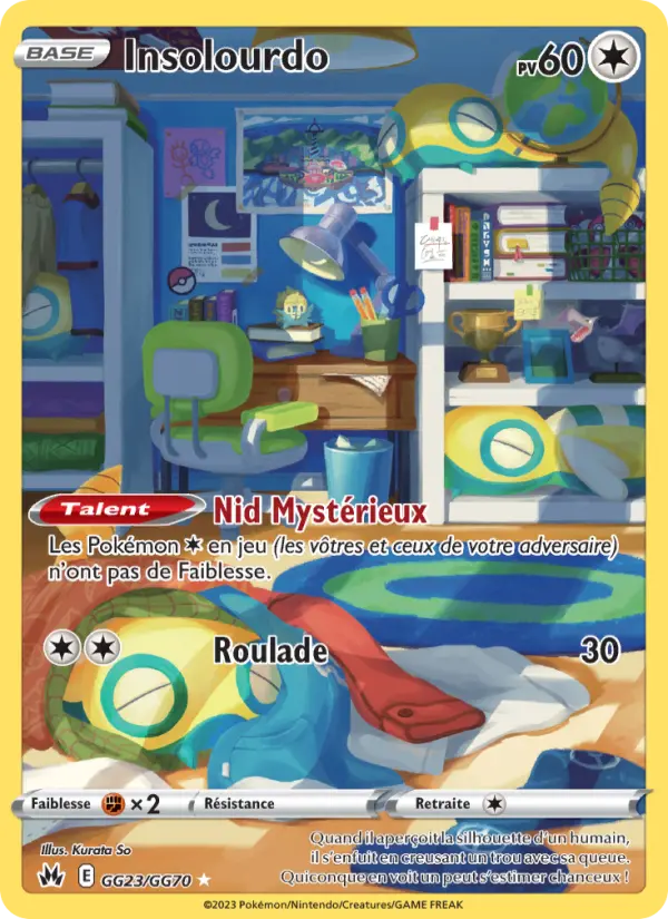 Scan HD carte Pokémon Insolourdo GG23/159 — Zénith Suprême
