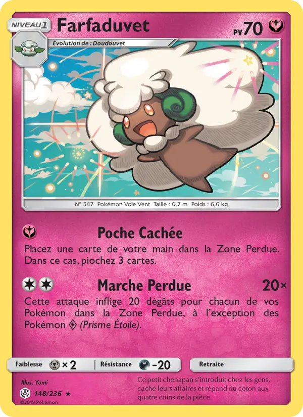Scan HD carte Pokémon Farfaduvet 148/236 — Éclipse Cosmique