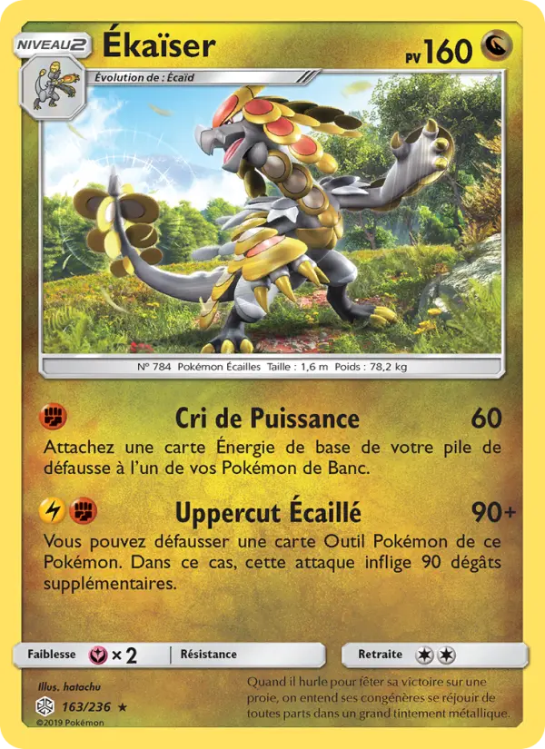 Scan HD carte Pokémon Ékaïser 163/236 — Éclipse Cosmique