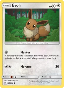 Carte Pokemon Évoli 166/236 Éclipse Cosmique