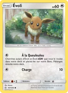 Carte Pokemon Évoli 167/236 Éclipse Cosmique