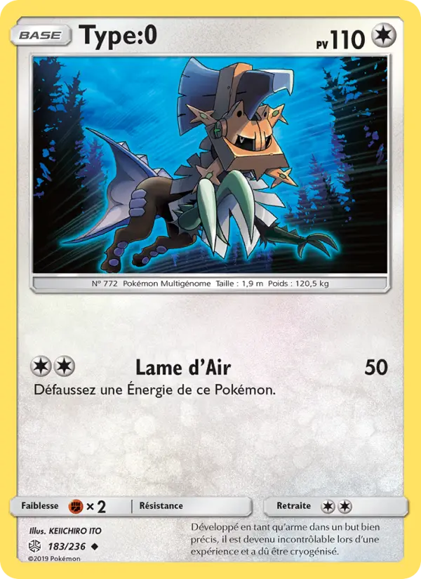 Scan HD carte Pokémon Type:0 183/236 — Éclipse Cosmique