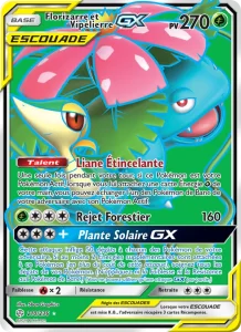 Carte Pokemon Florizarre et Vipélierre GX 210/236 Éclipse Cosmique