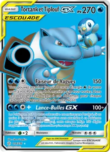 Carte Pokemon Tortank et Tiplouf GX 214/236 Éclipse Cosmique