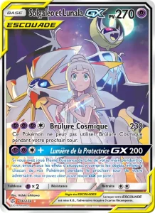 Carte Pokémon Solgaleo et Lunala GX 216 Éclipse Cosmique