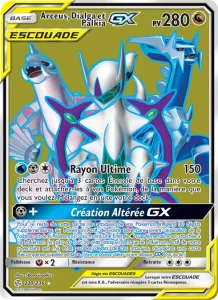 Carte Pokemon Arceus, Dialga et Palkia GX 220/236 Éclipse Cosmique