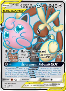 Carte Pokemon Méga-Lockpin et Rondoudou GX 225/236 Éclipse Cosmique