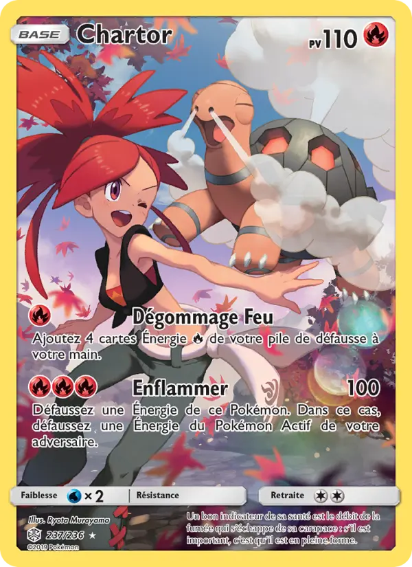 Scan HD carte Pokémon Chartor 237/236 — Éclipse Cosmique