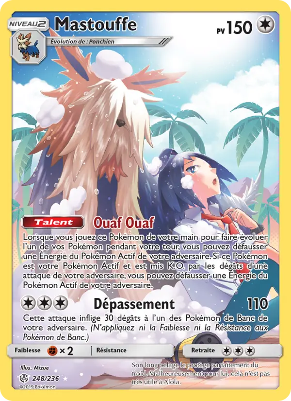 Scan HD carte Pokémon Mastouffe 248/236 — Éclipse Cosmique