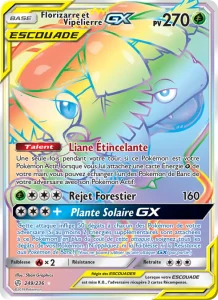 Carte Pokemon Florizarre et Vipélierre GX 249/236 Éclipse Cosmique
