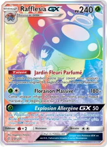 Carte Pokemon Rafflesia GX 250/236 Éclipse Cosmique